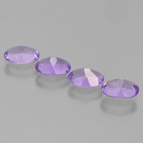 Gemas de amatista violeta natural de  ct, corte óvalo, VS