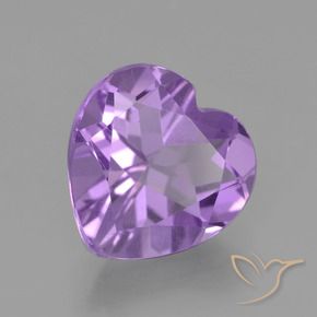 Amatista violeta rosado natural de 2,88 ct, forma de corazón, VVS-VS