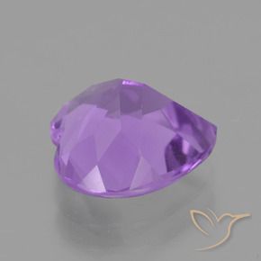 Amatista violeta rosado natural de 2,88 ct, forma de corazón, VVS-VS