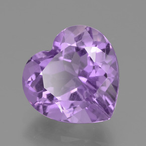 Amatista violeta rosado natural de 3,22 ct, forma de corazón, VS