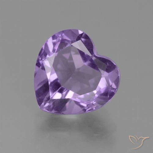 3.12ct Natural Violeta medio Amatista, Corazón, VS