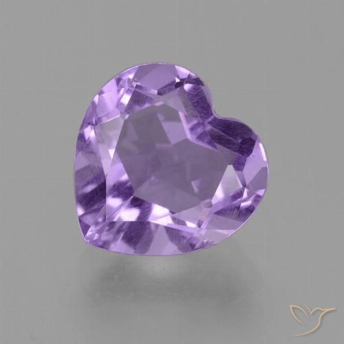 3.13ct Natural Tono violeta intenso Amatista, Corazón, VS