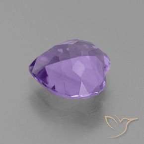 Amatista Tono violeta intenso natural de 3.13 ct, Corazón, VS