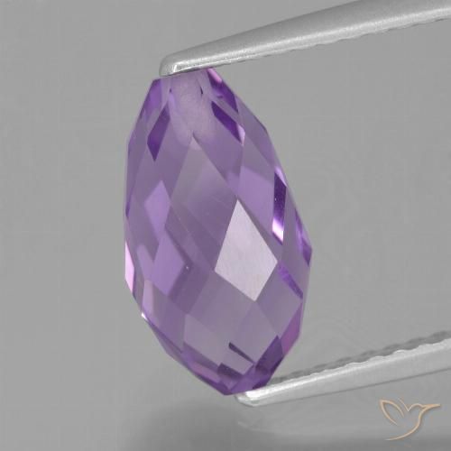 2.80ct Natural Violeta medio Amatista, Corte Briolette, VS