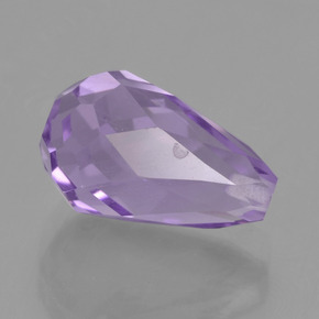 Amatista Violeta natural de 3.86 ct, Corte Briolette, VS