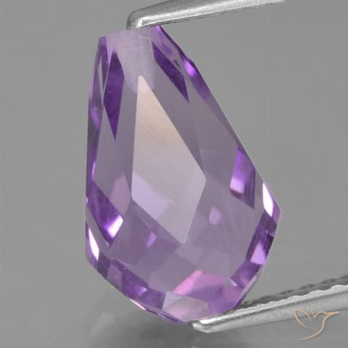 3.69ct Natural Violeta medio Amatista, Corte Briolette, VS