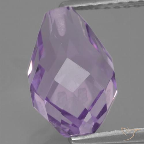 3.55ct Natural Violeta medio Amatista, Corte Briolette, VS