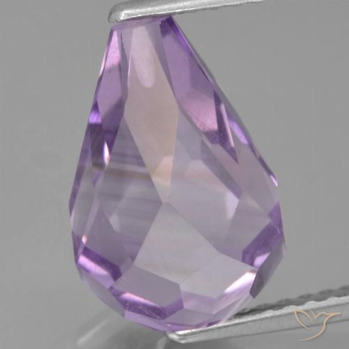 4.95ct Natural Violeta medio Amatista, Corte Briolette, VS