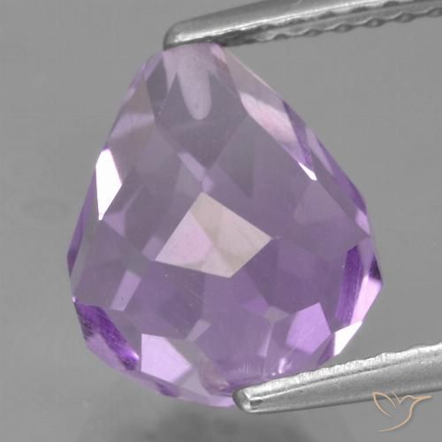 3.92ct Natural Violeta medio Amatista, Corte Briolette, VS