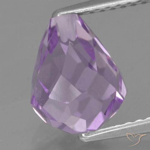 3.06ct Natural Violeta iris Amatista, Corte Briolette, VS