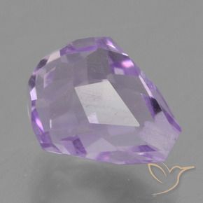 Amatista Violeta iris natural de 3.06 ct, Corte Briolette, VS