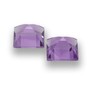 Gemas de Amatista Violeta natural de 2.05 ct, Cuadrado, VVS-VS