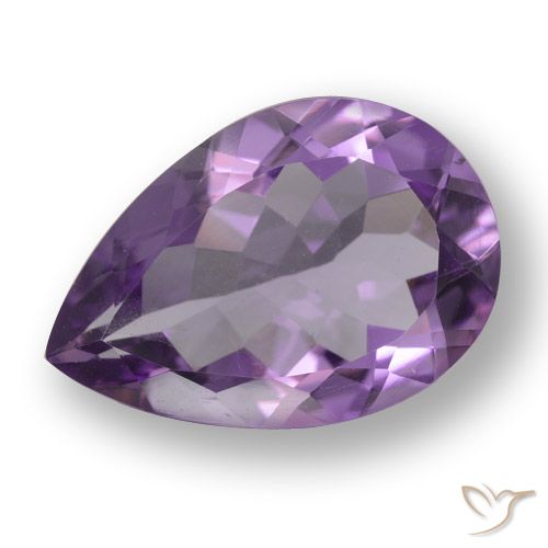 4.30ct Natural Violeta medio Amatista, En forma de pera, VS