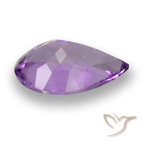 Amatista Violeta púrpura intenso natural de 4.60 ct, En forma de pera, VVS-VS