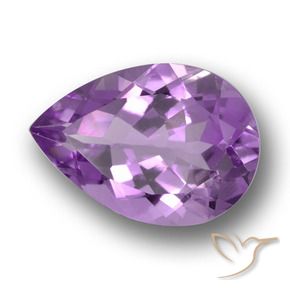 Amatista Violeta rosado natural de 4.84 ct, En forma de pera, VVS