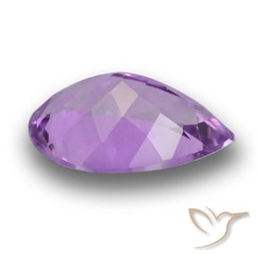 Amatista Violeta rosado natural de 4.84 ct, En forma de pera, VVS