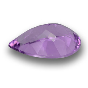 Amatista violeta natural de 5,03 ct, en forma de pera, VVS