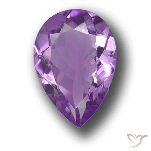 4.67ct Natural Violeta rosado Amatista, En forma de pera, VVS