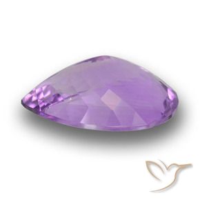Amatista violeta púrpura medio natural de 8,86 ct, en forma de pera, VVS-VS