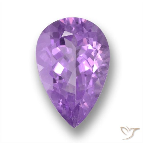5.37ct Natural Violeta púrpura Amatista, En forma de pera, VS