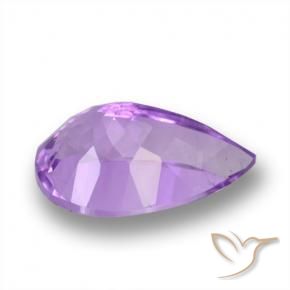 Amatista Violeta púrpura natural de 5.37 ct, En forma de pera, VS