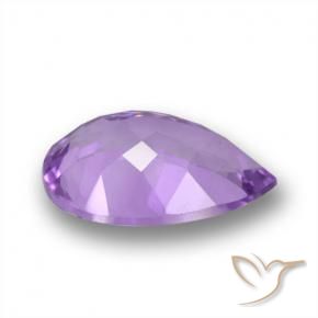 Amatista Violeta púrpura natural de 4.90 ct, En forma de pera, VS