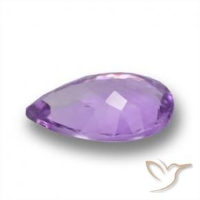 Amatista Violeta púrpura natural de 4.20 ct, En forma de pera, VS