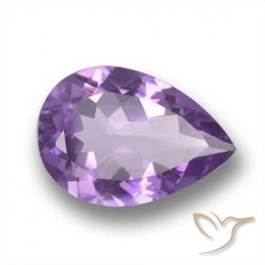 Amatista Violeta púrpura natural de 4.62 ct, En forma de pera, VS