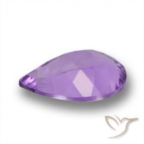 Amatista Violeta púrpura natural de 4.62 ct, En forma de pera, VS