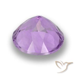 Amatista Violeta medio natural de 4.40 ct, Redondo, VVS-VS