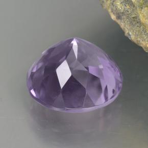 Amatista violeta natural de 4,69 ct, corte redondo, VVS