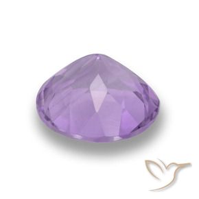 Amatista Rosado violeta medio natural de 4.41 ct, Redondo, VVS