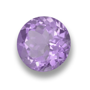 Amatista Violeta medio natural de 4.00 ct, Corte Redondo, VVS