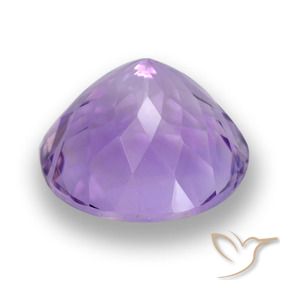 Amatista Violeta medio natural de 7.49 ct, Redondo, VS
