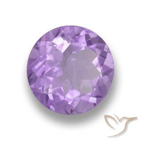 Amatista Violeta medio natural de 3.93 ct, Redondo, VVS-VS