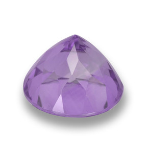 Amatista violeta medio natural de 5,44 ct, corte redondo, VVS-VS