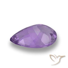 Amatista Violeta oscuro natural de 4.60 ct, En forma de pera, VVS