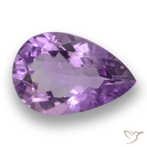 4.64ct Natural Violeta medio Amatista, En forma de pera, VVS-VS