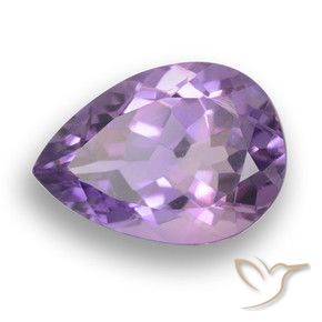 Amatista Violeta púrpura natural de 5.07 ct, En forma de pera, VVS-VS
