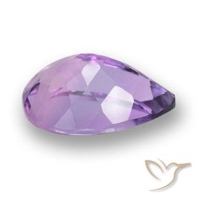 Amatista Violeta púrpura natural de 5.07 ct, En forma de pera, VVS-VS