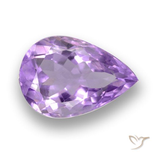 5.72ct Natural Violeta medio Amatista, En forma de pera, VVS