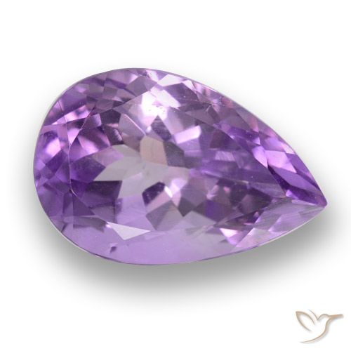 5.87ct Natural Violeta oscuro Amatista, En forma de pera, VVS-VS