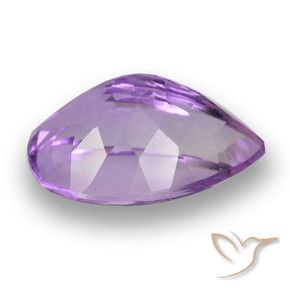 Amatista Violeta oscuro natural de 5.87 ct, En forma de pera, VVS-VS
