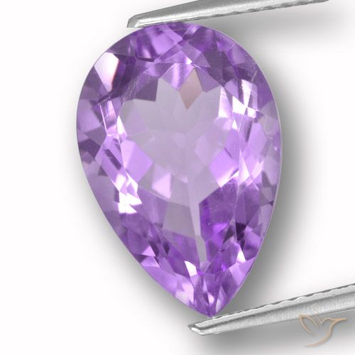 5.86ct Natural Violeta púrpura Amatista, En forma de pera, VVS-VS
