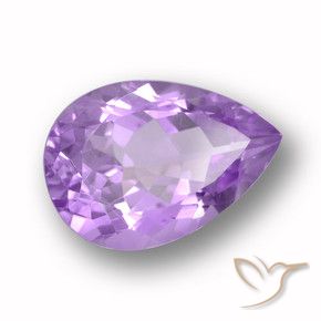 Amatista Violeta púrpura natural de 5.86 ct, En forma de pera, VVS-VS