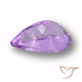 Amatista Violeta púrpura natural de 5.86 ct, En forma de pera, VVS-VS