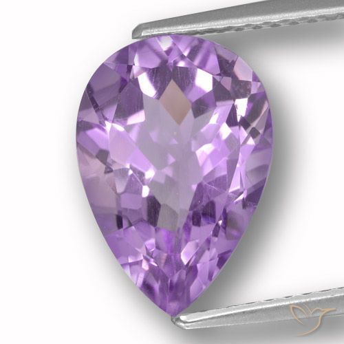 3.66ct Natural Violeta iris Amatista, En forma de pera, VVS-VS