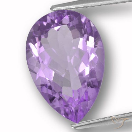 5.32ct Natural Violeta oscuro Amatista, En forma de pera, VVS-VS