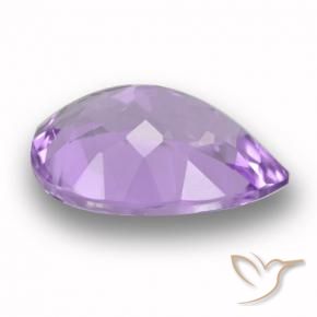 Amatista Violeta oscuro natural de 5.32 ct, En forma de pera, VVS-VS