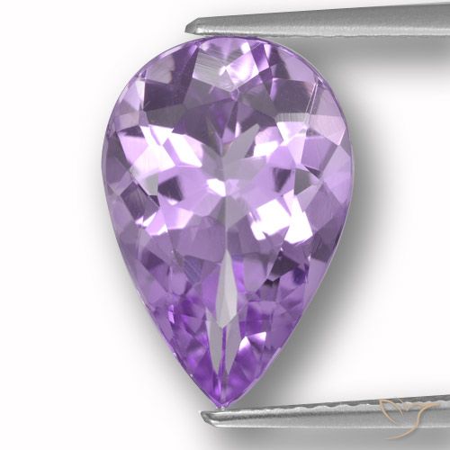 4.55ct Natural Violeta medio Amatista, En forma de pera, VVS